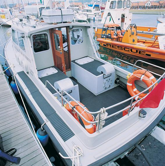 tapis antidérapant dans un bateau extérieur